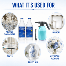 Load image into Gallery viewer, Brilliante cleaner and powered sprayer for chandeliers, glass, mirrors, porcelain, and artificial flowers