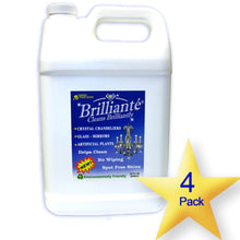 Load image into Gallery viewer, Brillianté Crystal Cleaner Gallon Refill Bottle 128oz - 4 Pack
