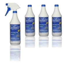 Load image into Gallery viewer, Brillianté Crystal Cleaner Spray Bottle 32oz + 3 Refill Bottles