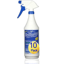 Load image into Gallery viewer, Brillianté Crystal Cleaner Spray Bottles 32oz - 10 Pack