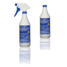 Load image into Gallery viewer, brillianté crystal cleaner spray bottle 32oz + refill bottle
