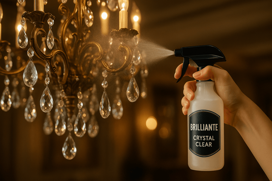Ultimate Crystal Chandelier Cleaner: No Wipe Spray