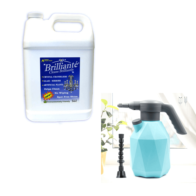 Gallon refill with electric sprayer