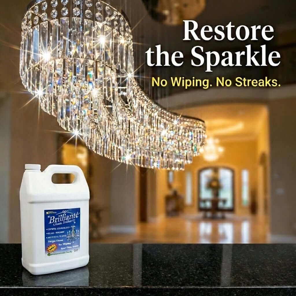 Brilliante Crystal Chandelier Cleaner Gallon Refill Pack