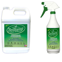 Load image into Gallery viewer, Brilliante Crystal Maulti-Surface Cleaner Spray Bottle + 1 Gallon Refill Bottle

